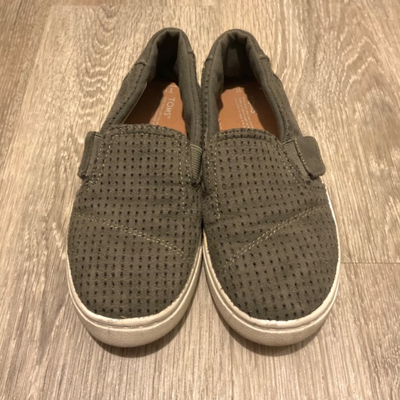 TOMS Kids Luca Shoes Olive Size 11 - Picture 2 of 10